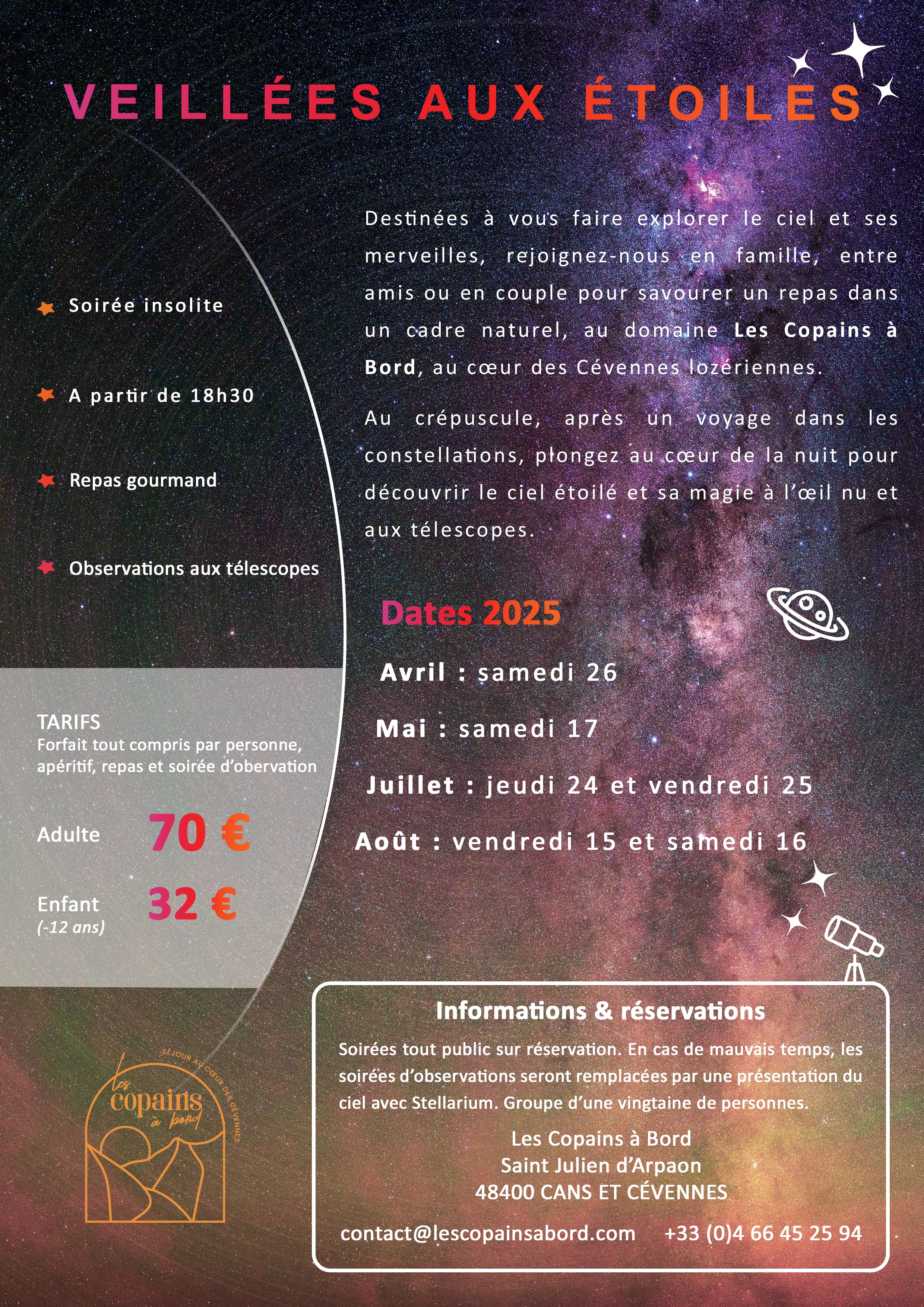 Veillée aux étoiles